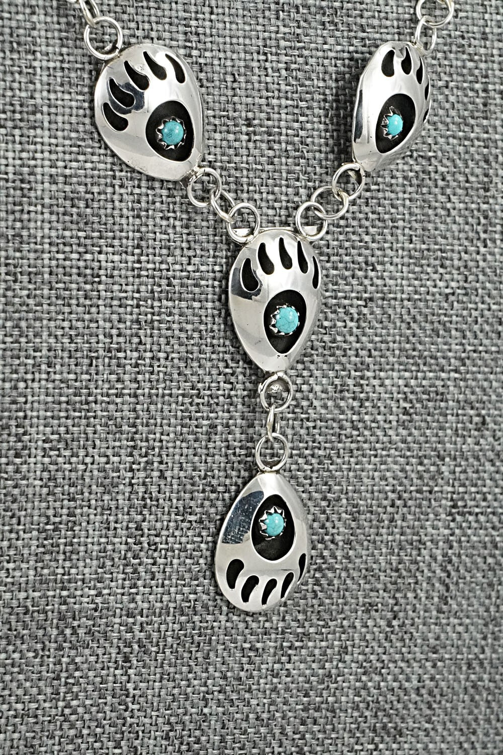 Turquoise & Sterling Silver Necklace - Leta Parker