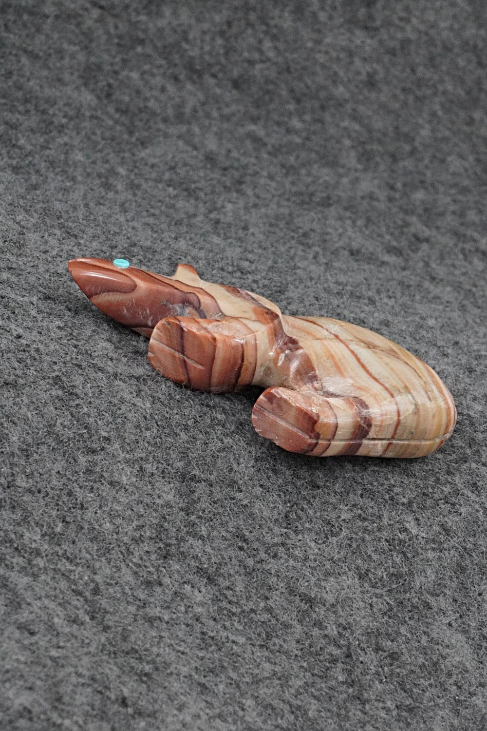 Mountain Lion Zuni Fetish Carving - Ronnie Lunasee