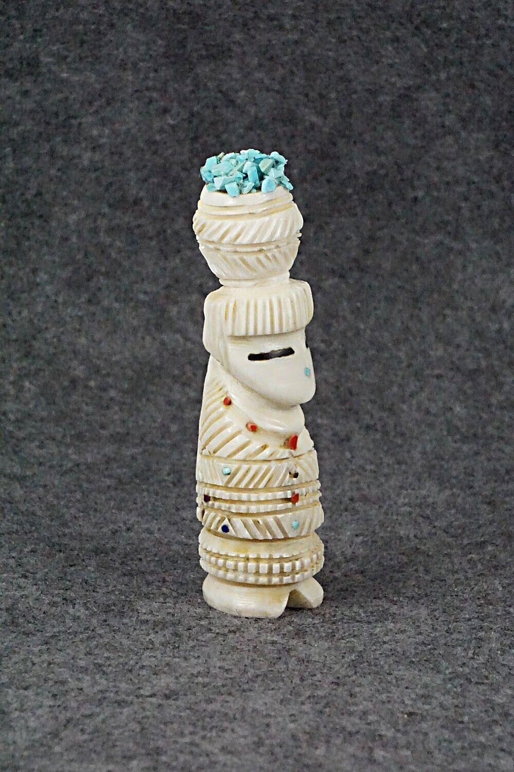 Corn Maiden Zuni Fetish Carving - Carl Etsate