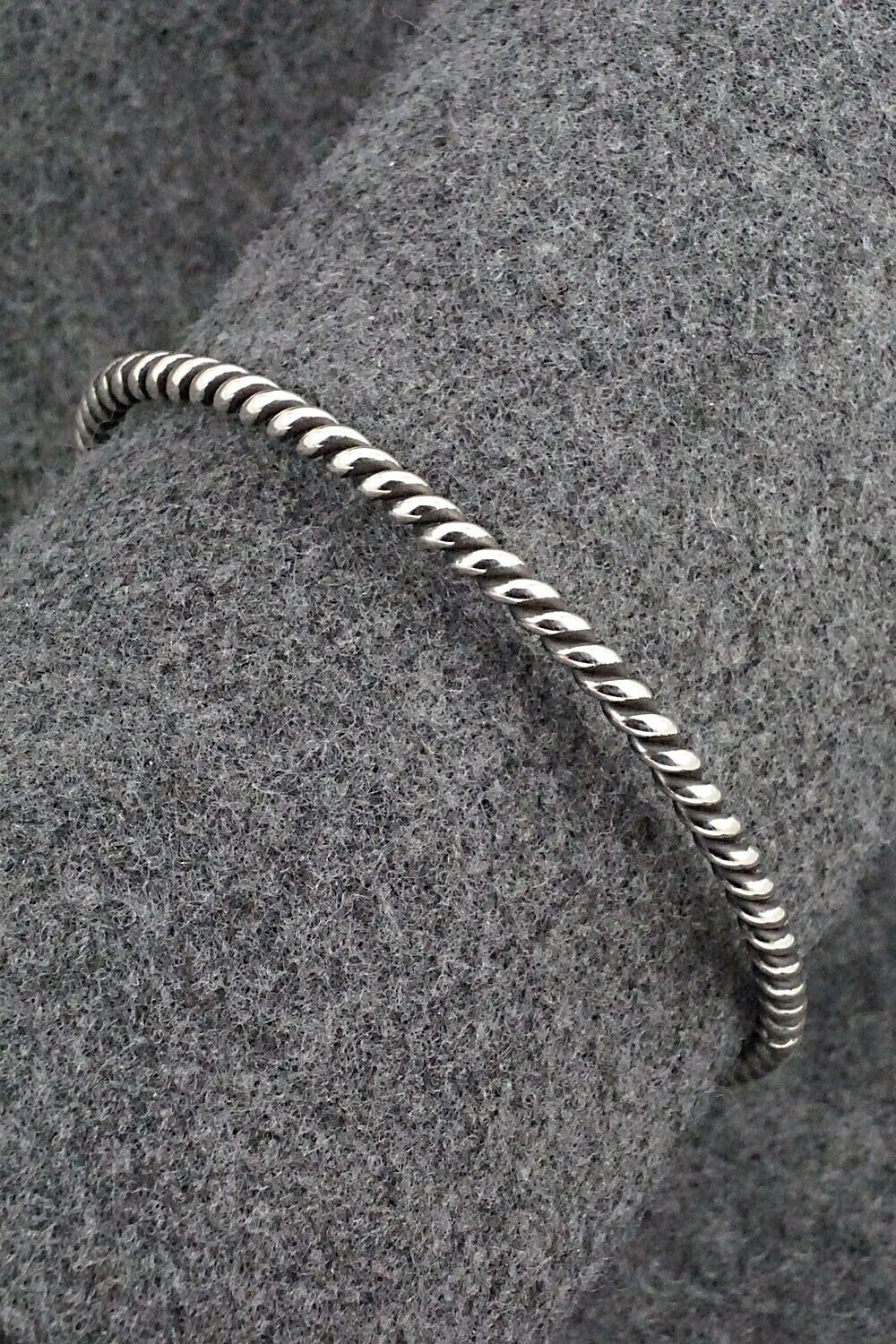 Sterling Silver Bangle Bracelet - Elaine Tahe