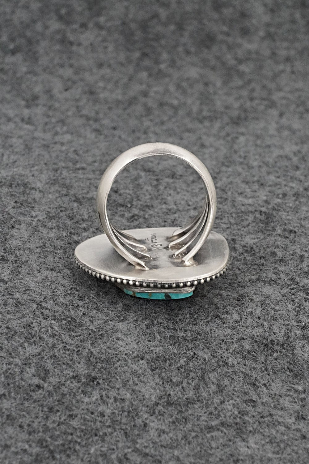 Turquoise & Sterling Silver Ring - Marita Benally - Size 8