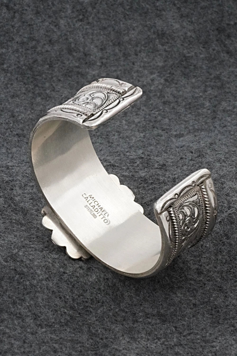 Turquoise & Sterling Silver Bracelet - Michael Calladitto