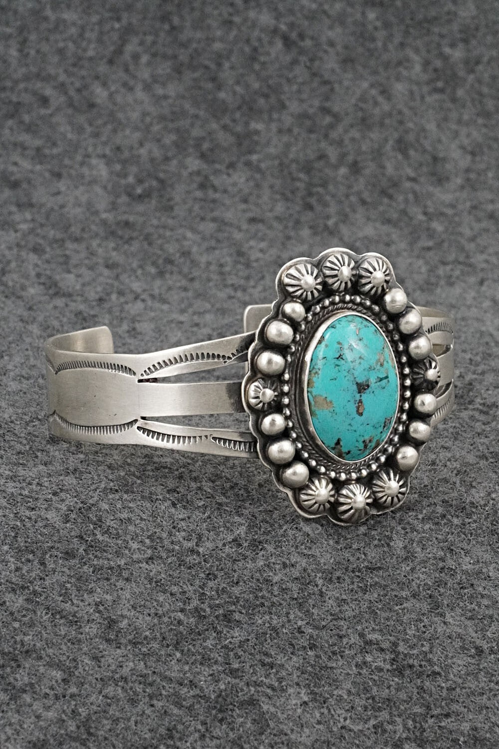 Turquoise and Sterling Silver Bracelet & Ring Set - Kathleen Livingston