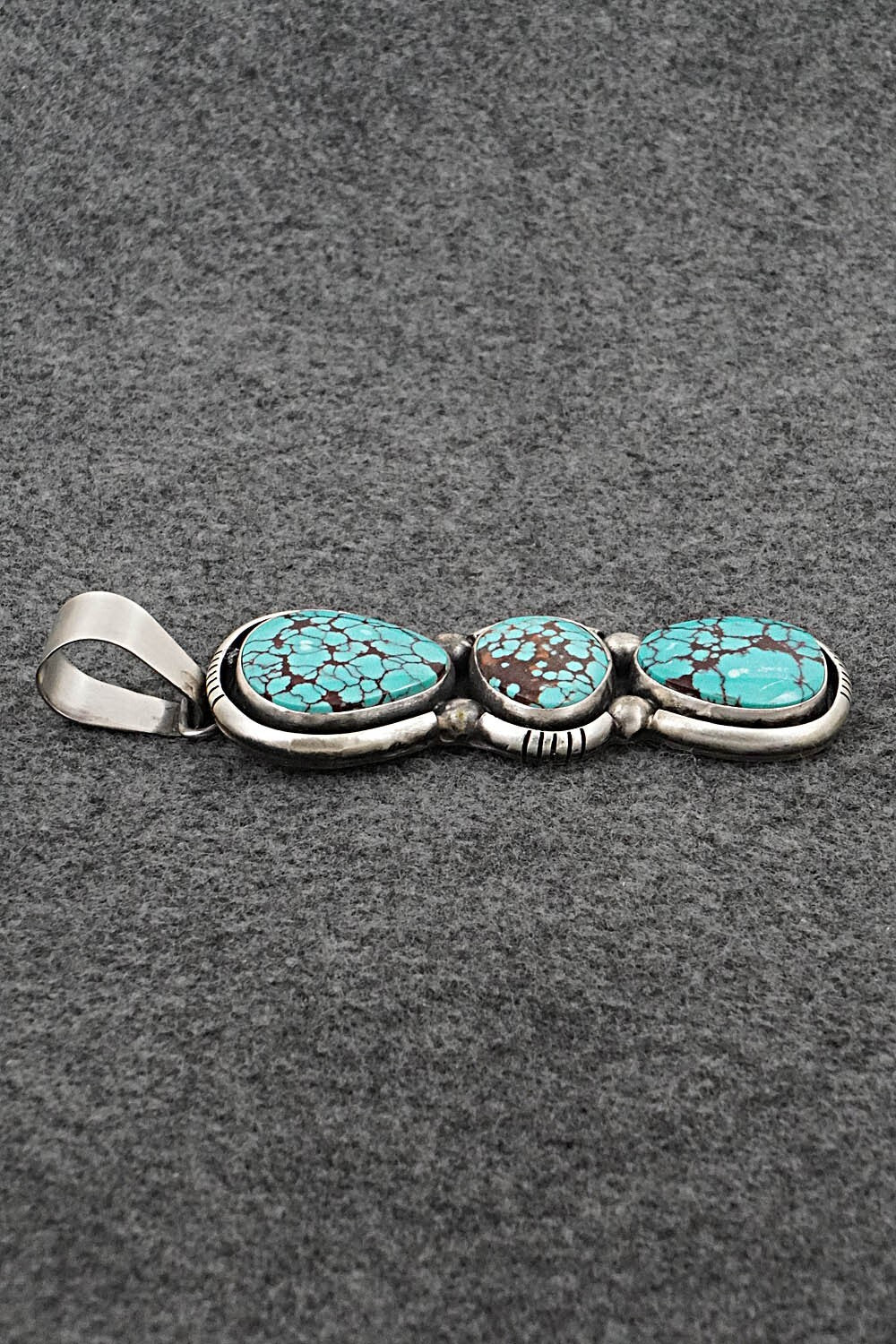Turquoise & Sterling Silver Pendant - Paul Livingston