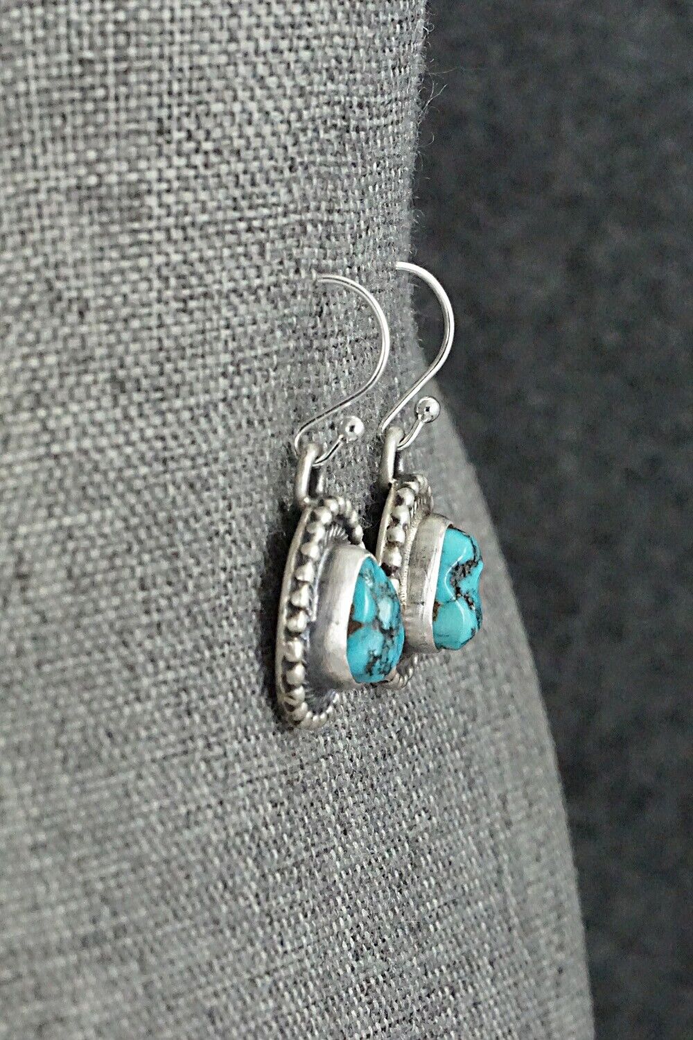 Turquoise & Sterling Silver Squash Blossom Set - Bobby Johnson