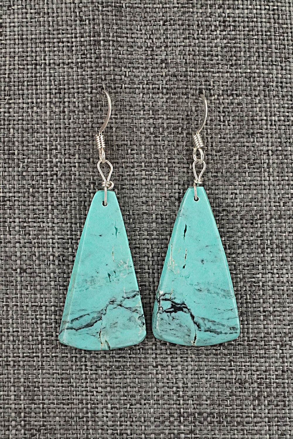 Turquoise & Sterling Silver Earrings - Joe Garcia