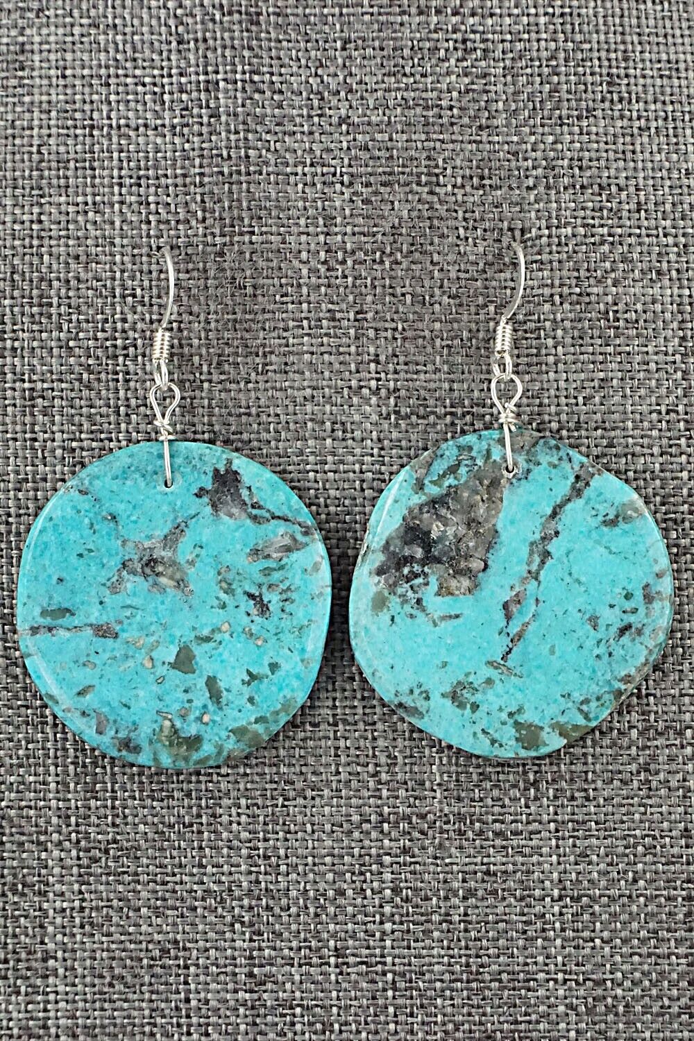 Turquoise & Sterling Silver Earrings - Joe Garcia
