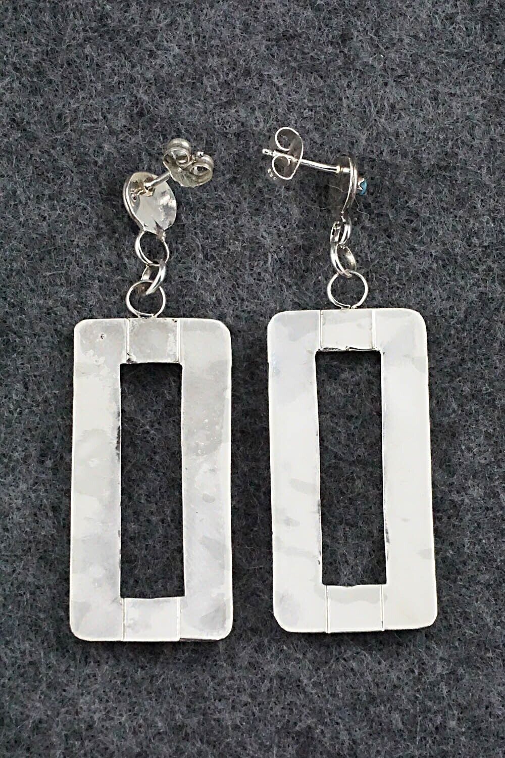 Turquoise & Sterling Silver Earrings - Marlon Quam