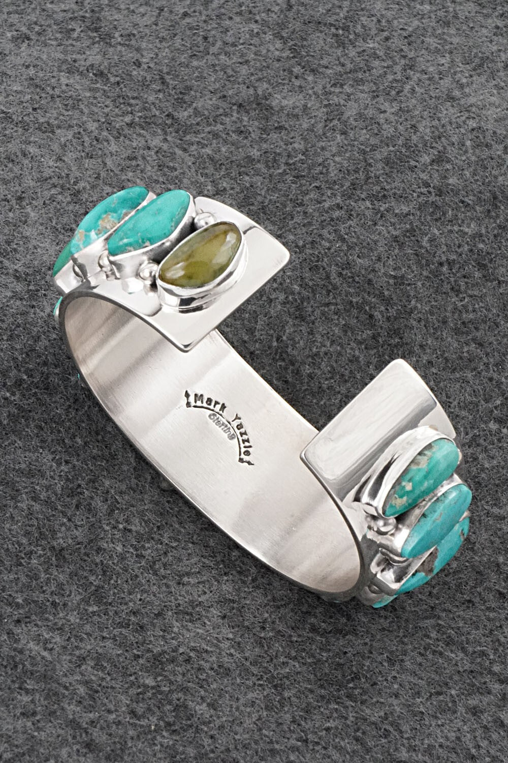 Turquoise & Sterling Silver Bracelet - Mark Yazzie