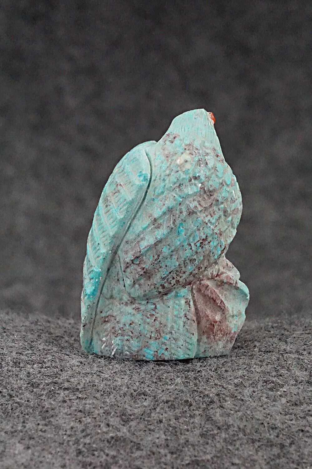Eagle Zuni Fetish Carving - Derrick Kaamasee