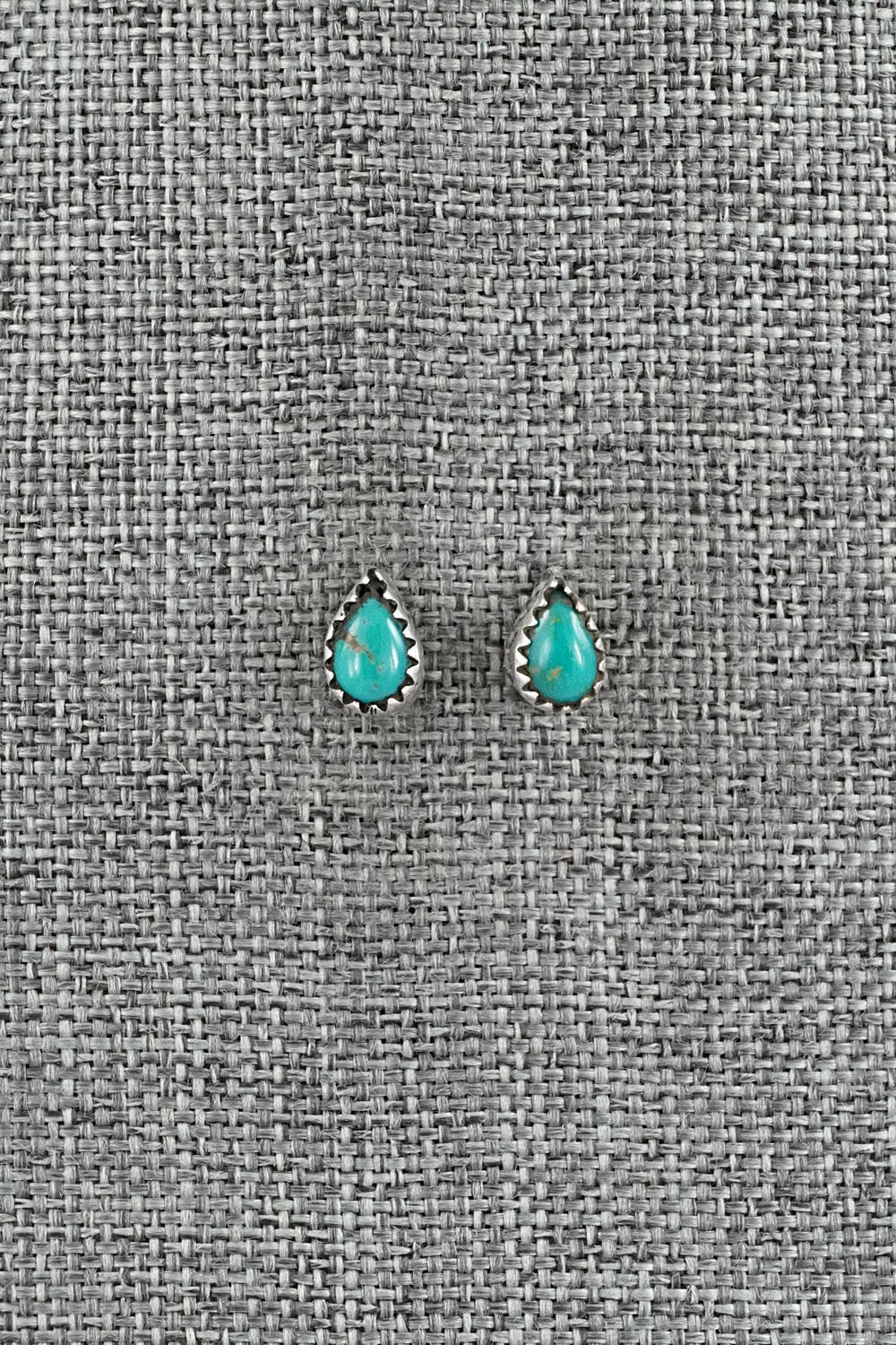 Turquoise & Sterling Silver Earrings - Gerald Joe