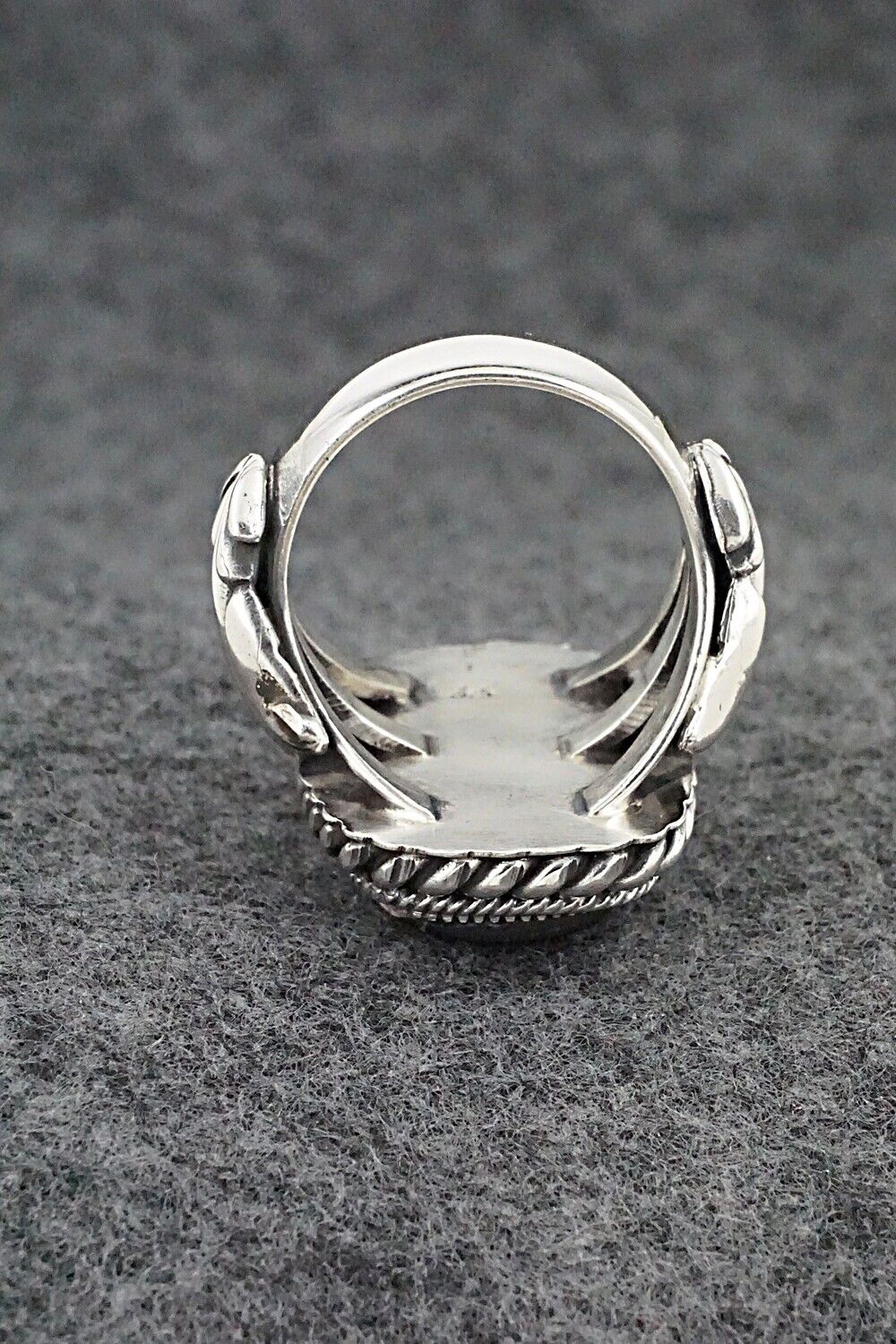 White Buffalo & Sterling Silver Ring - Andrew Vandever - Size 10