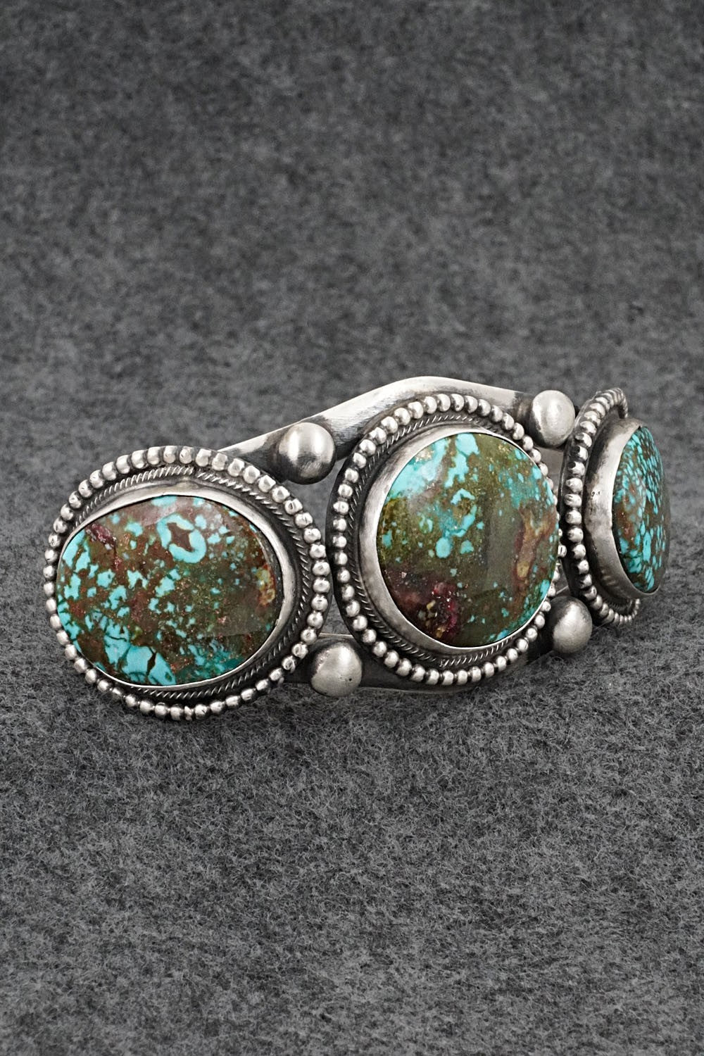 Turquoise & Sterling Silver Bracelet - Bobby Johnson
