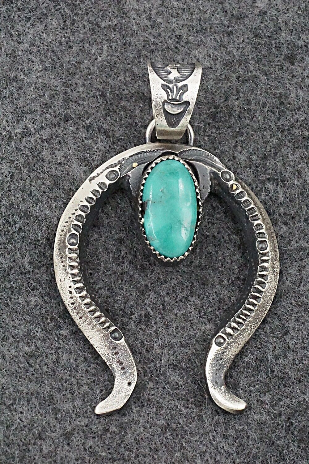 Turquoise & Sterling Silver Pendant - Eva & Linberg Billah