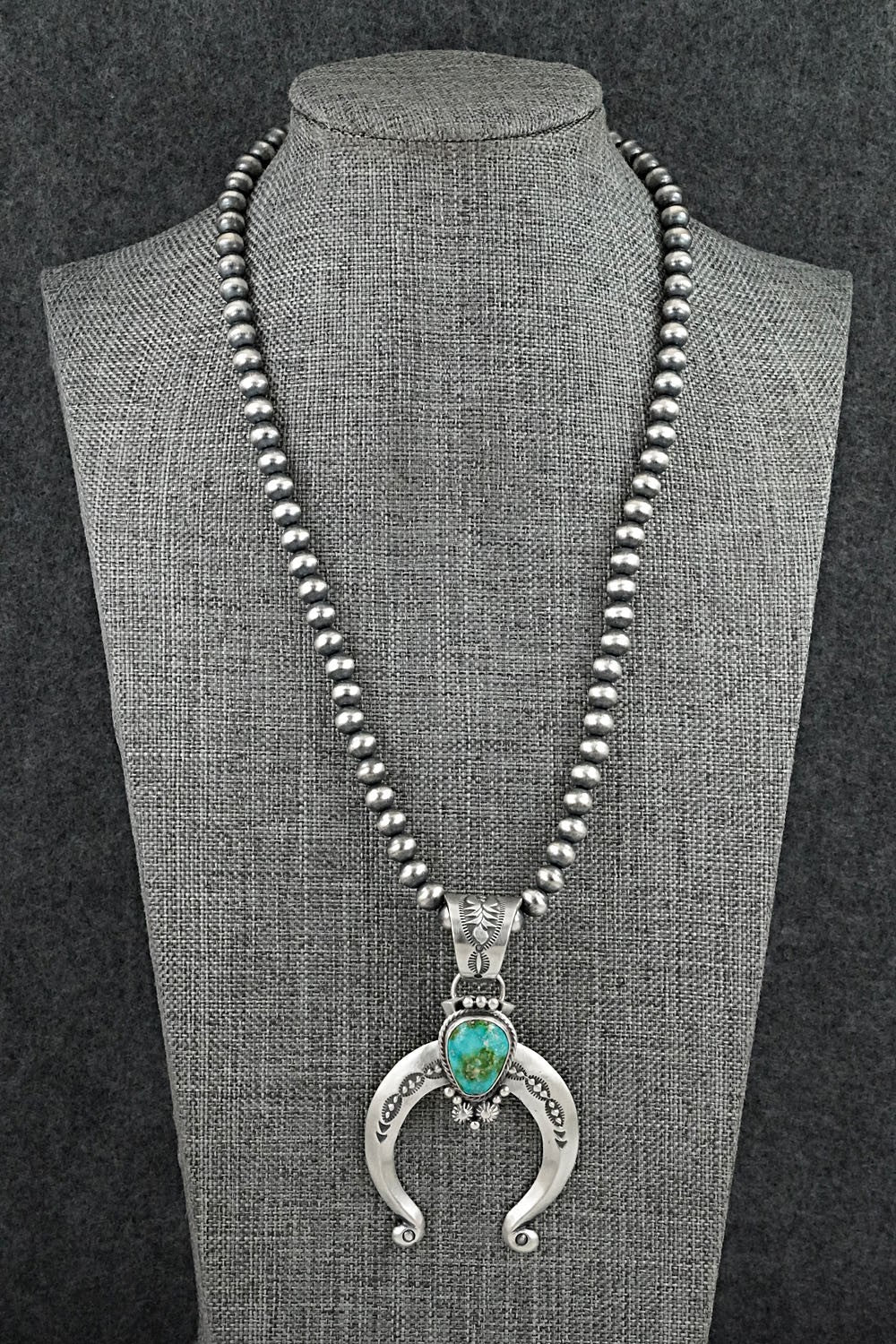 Turquoise & Sterling Silver Necklace - Samuel Yellowhair
