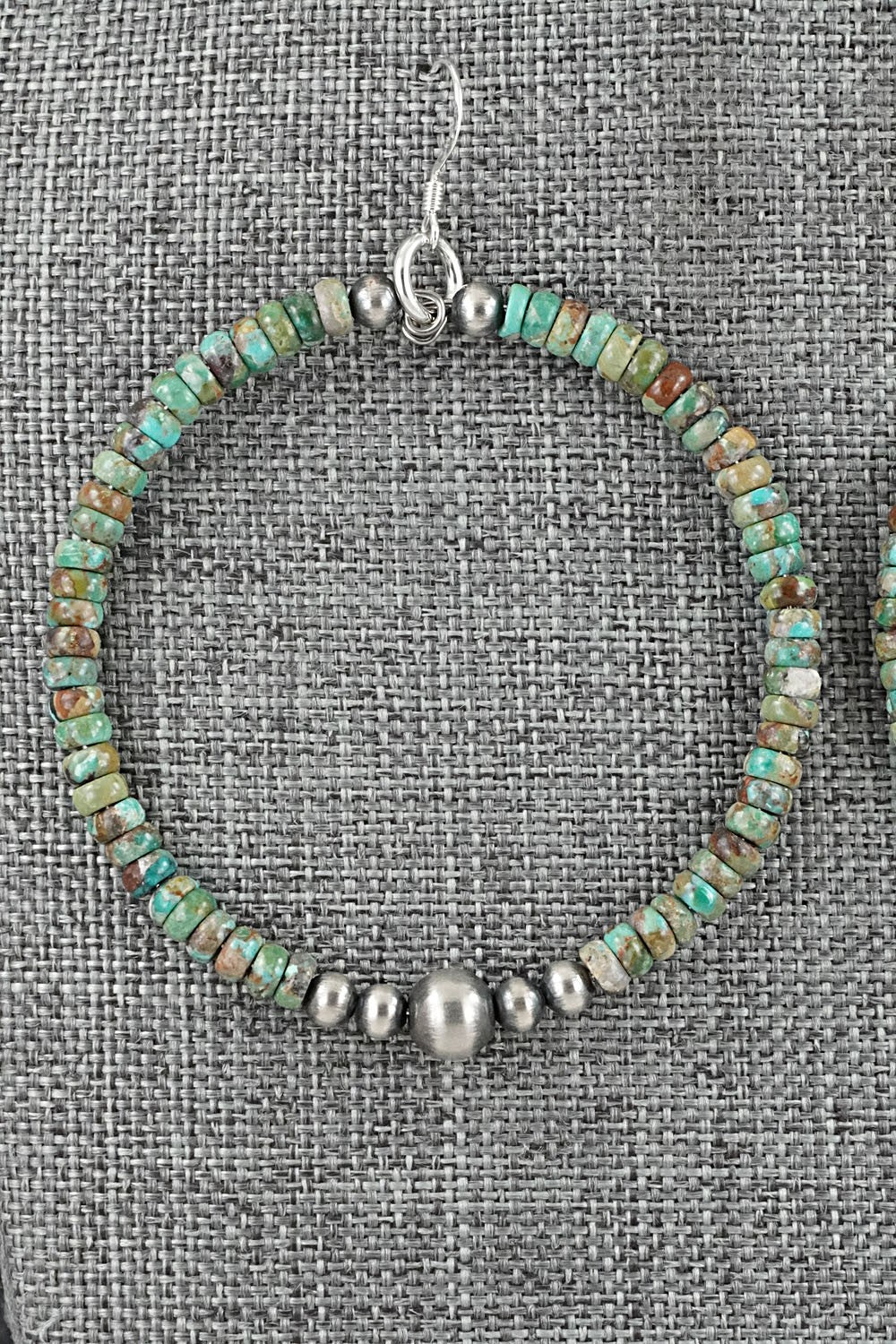 Turquoise & Sterling Silver Earrings - Doreen Jake
