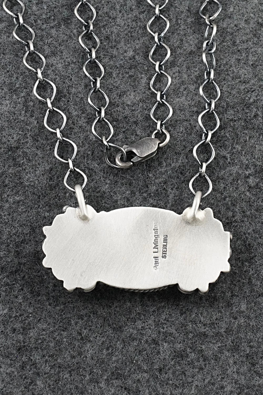 Turquoise & Sterling Silver Necklace - Paul Livingston