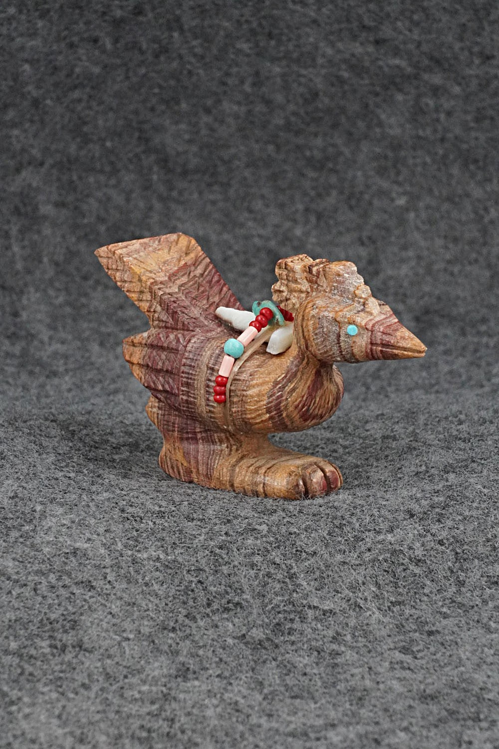 Roadrunner Zuni Fetish Carving - Douglas Martza