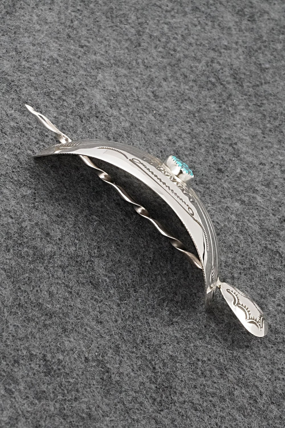 Turquoise & Sterling Silver Hair Pin - Jolene Begay