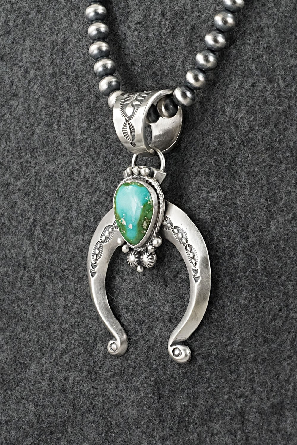 Turquoise & Sterling Silver Necklace - Samuel Yellowhair