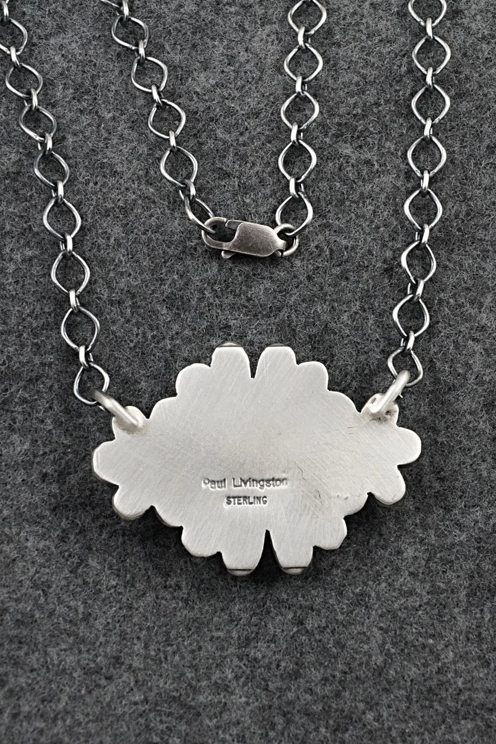 Turquoise & Sterling Silver Necklace - Paul Livingston