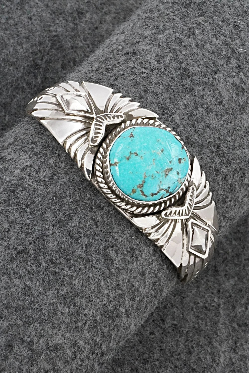 Turquoise & Sterling Silver Bracelet - Emerson Delgarito