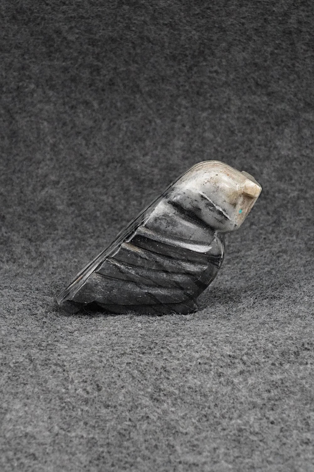 Owl Zuni Fetish Carving - Clay Panteah