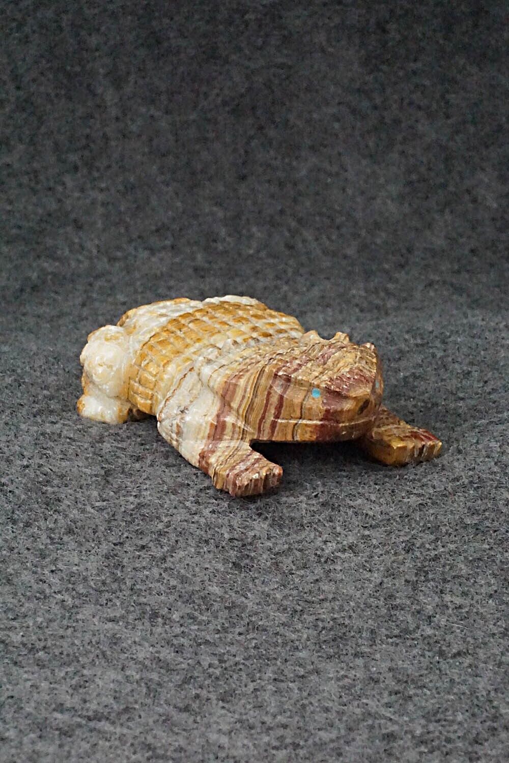 Horned Toad Zuni Fetish Carving - Tony Mackel