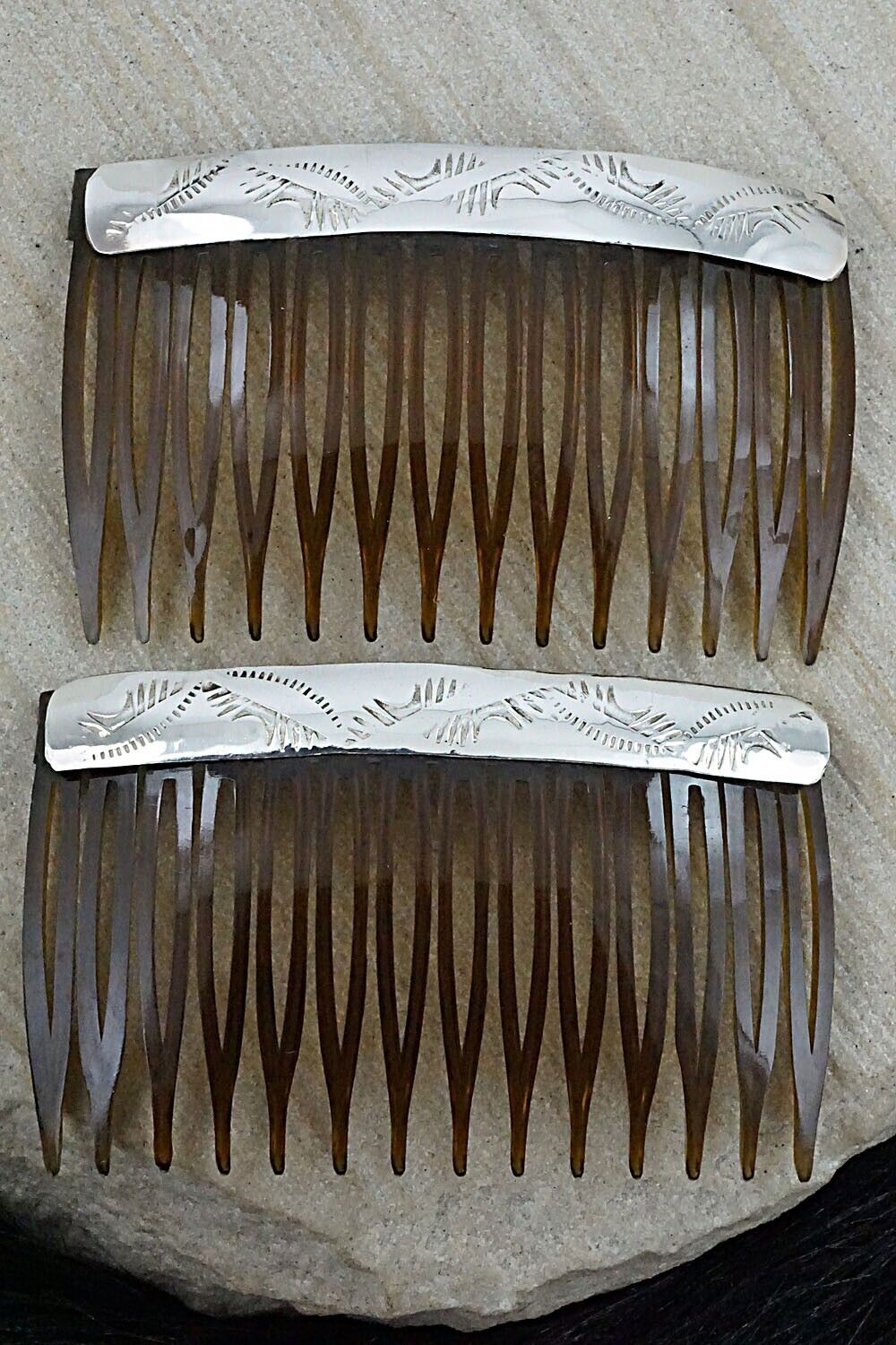 Sterling Silver Hair Combs - Randall Dalgai