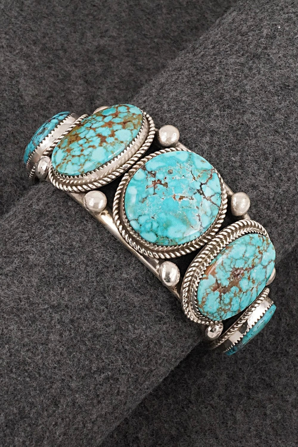 Turquoise & Sterling Silver Bracelet - Ray Nez