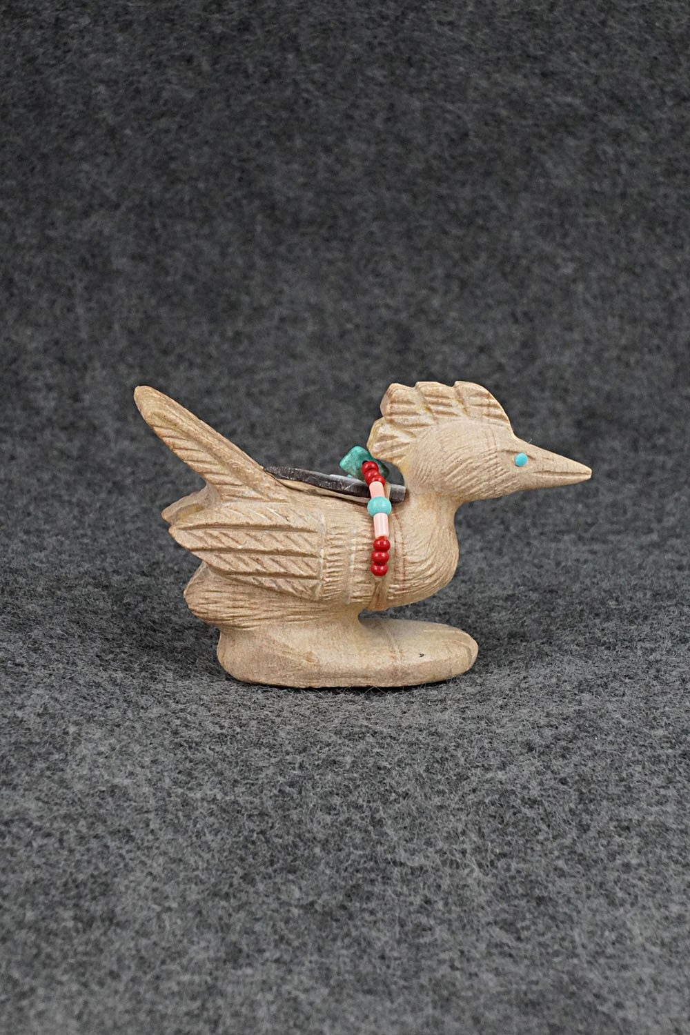 Roadrunner Zuni Fetish Carving - Douglas Martza