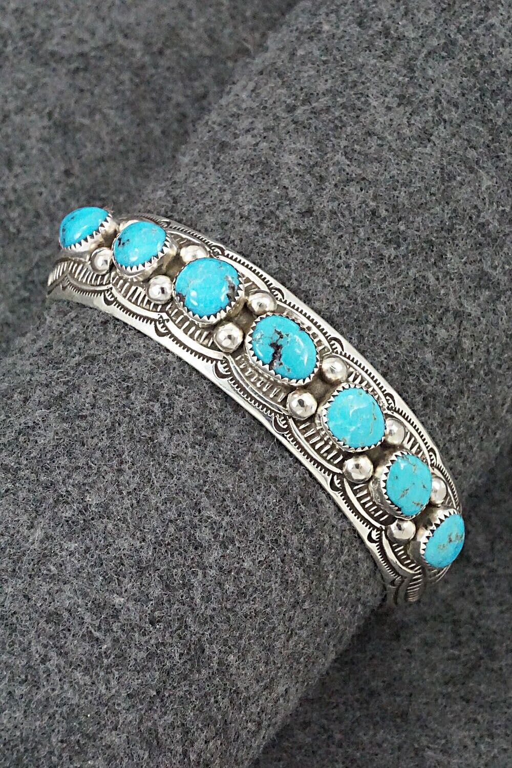 Turquoise & Sterling Silver Bracelet - Grace Silver