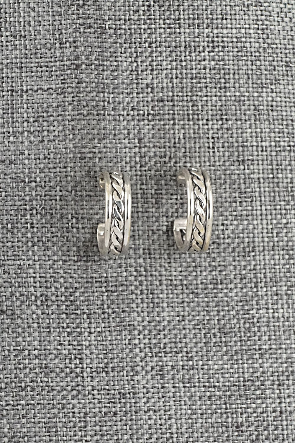 Sterling Silver Hoop Earrings - Elaine Tahe