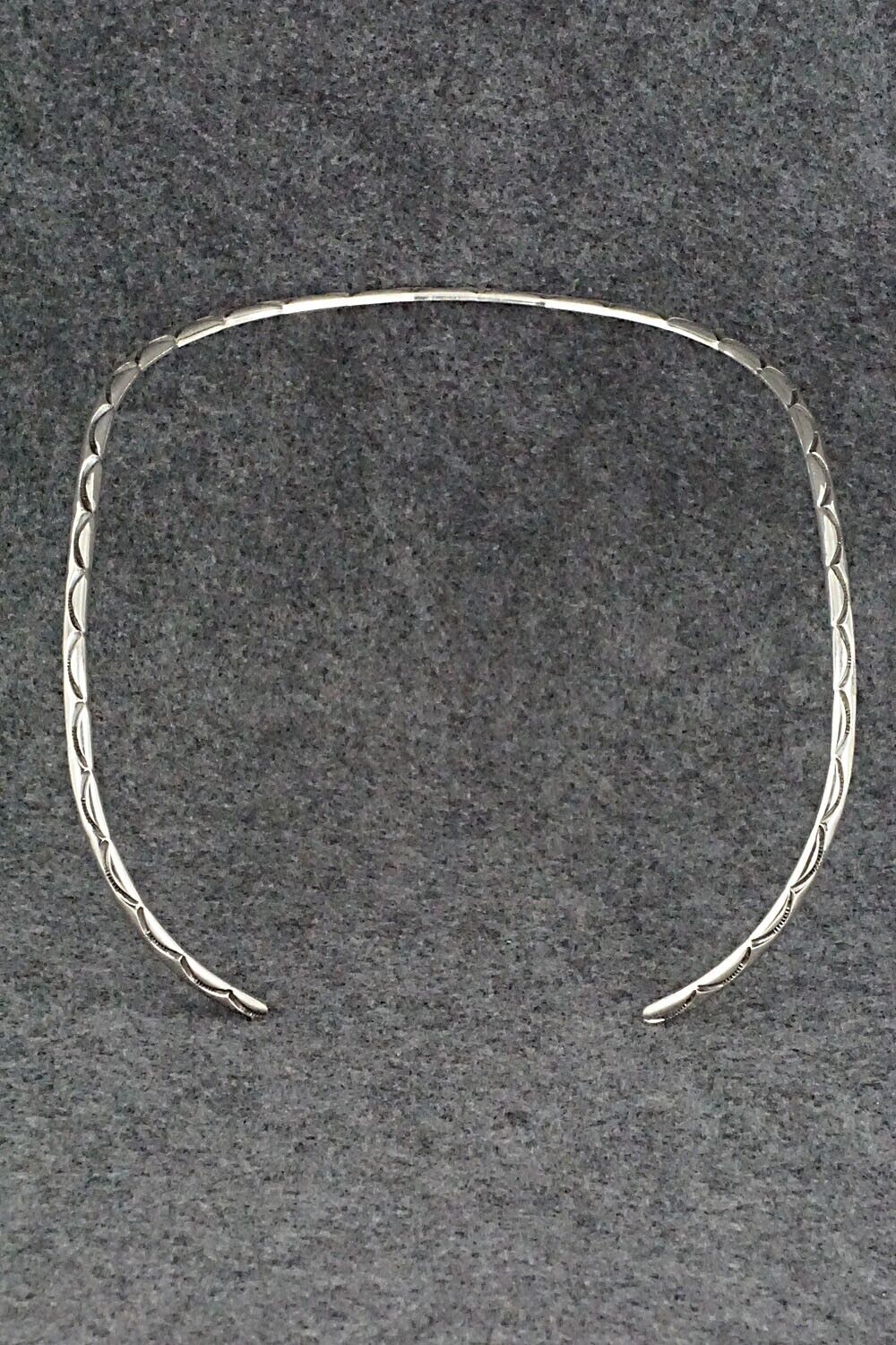 Sterling Silver Choker Necklace - Elaine Tahe