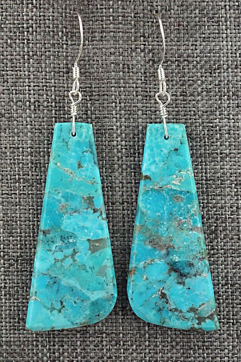 Turquoise & Sterling Silver Earrings - Lupe Lovato