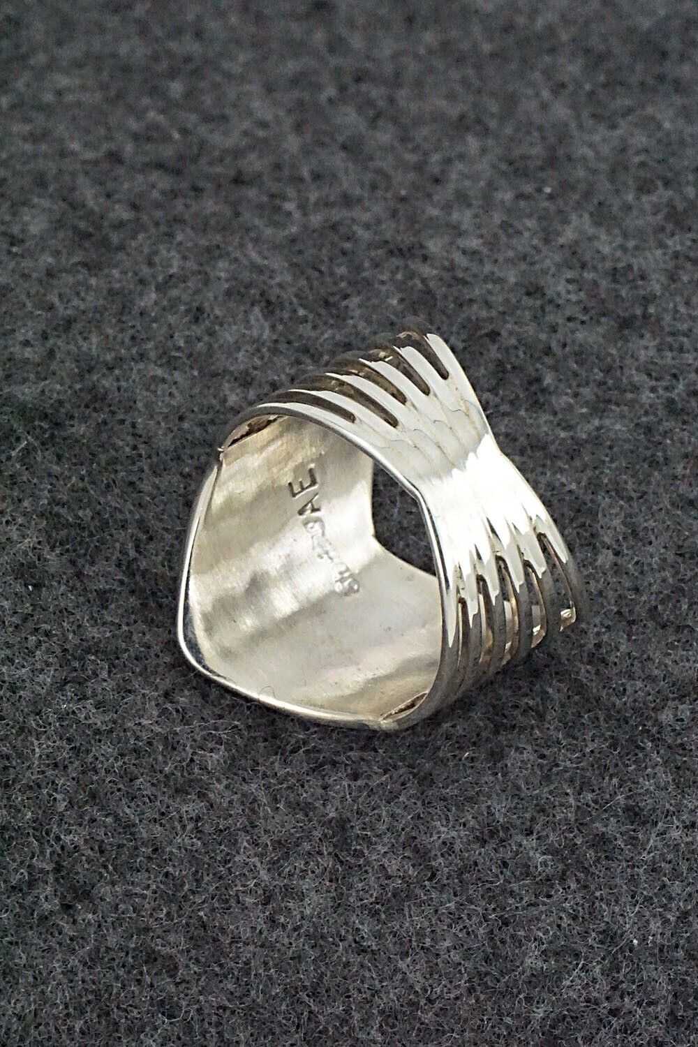 Turquoise & Sterling Silver Ring - Andrew Enrico - Size 9.5