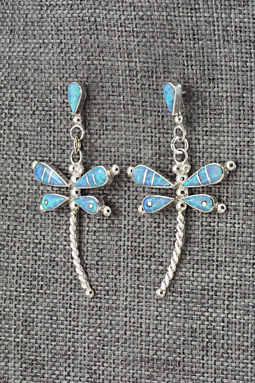 Opalite & Sterling Silver Earrings - Lyndon Ahiyite