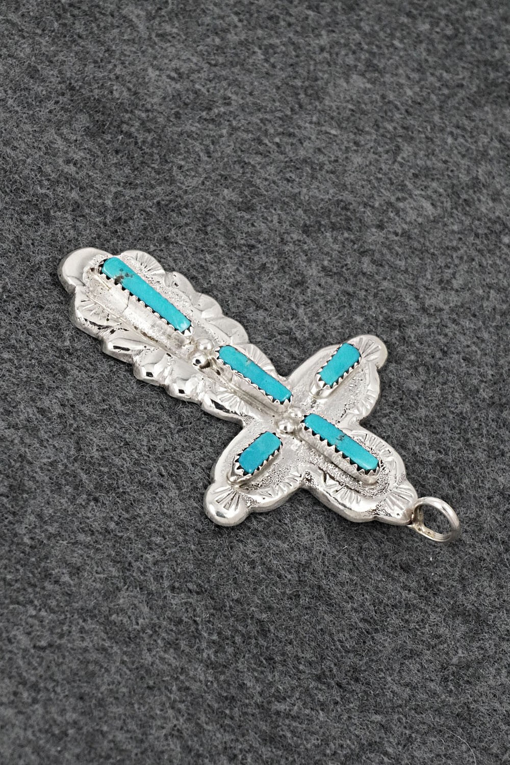 Turquoise & Sterling Silver Pendant - Verona Quam