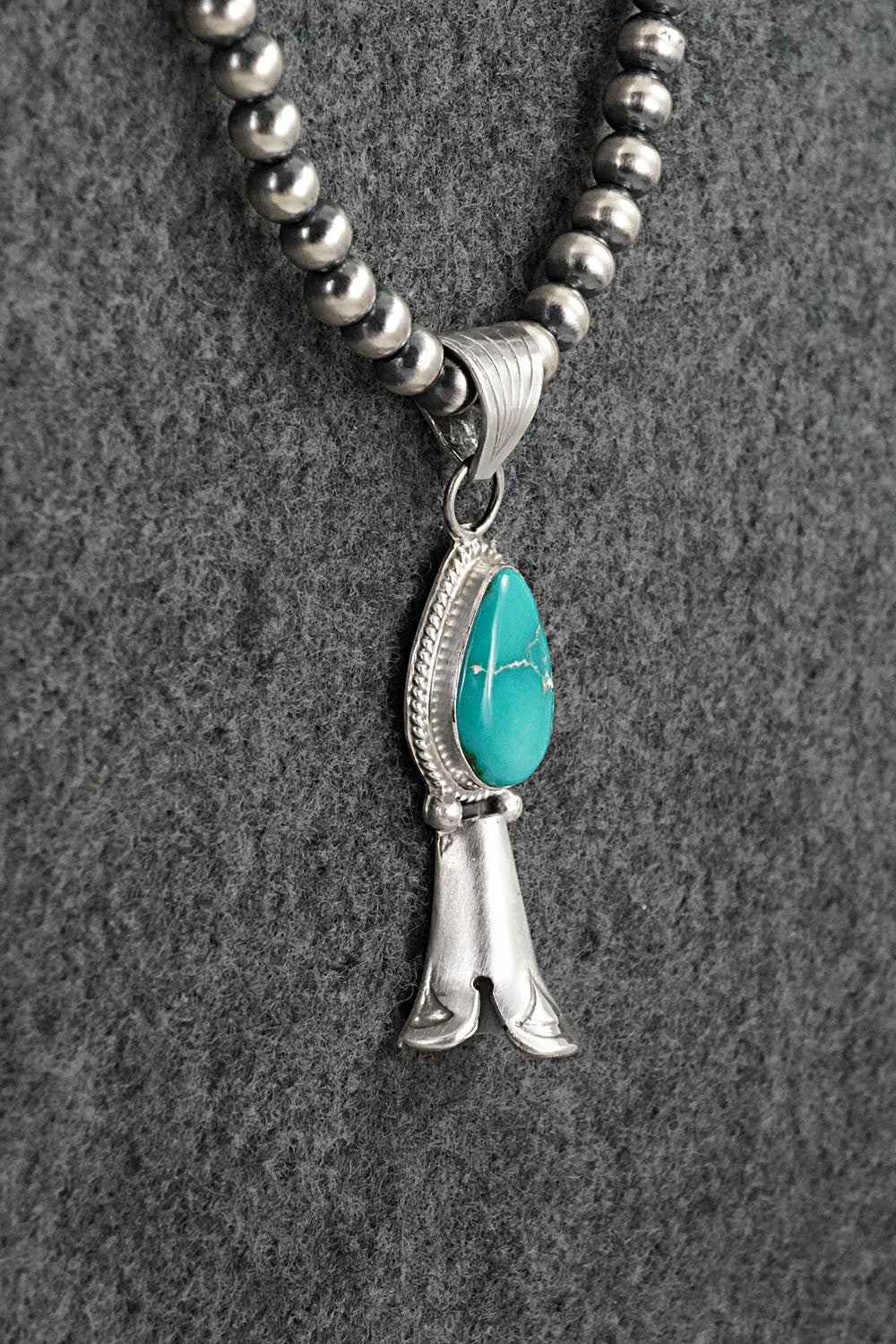 Turquoise & Sterling Silver Necklace - Samuel Yellowhair