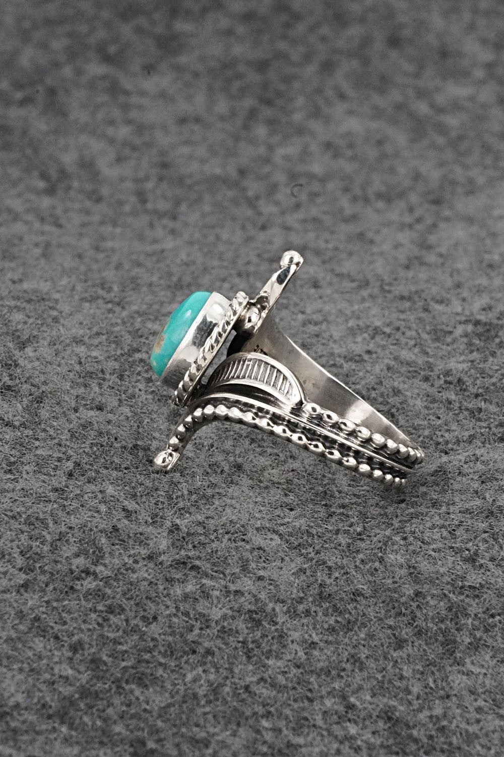 Turquoise & Sterling Silver Ring - Thomas Yazzie - Size 9