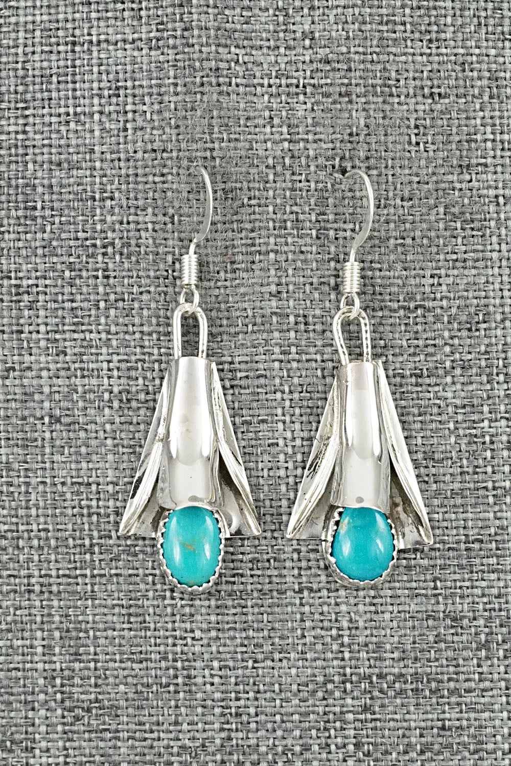 Turquoise & Sterling Silver Earrings - Louise Yazzie