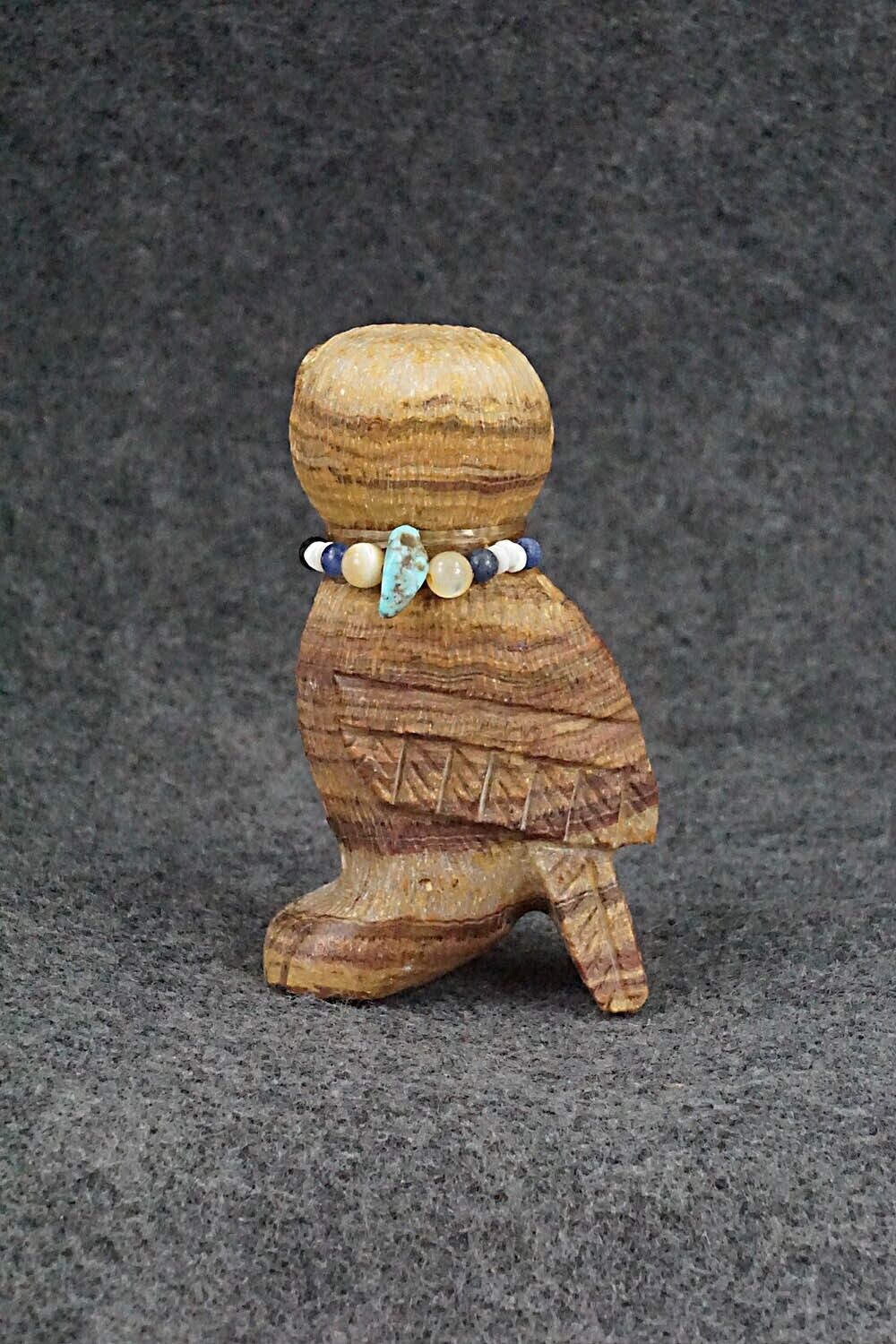 Owl Zuni Fetish Carving - Douglas Martza