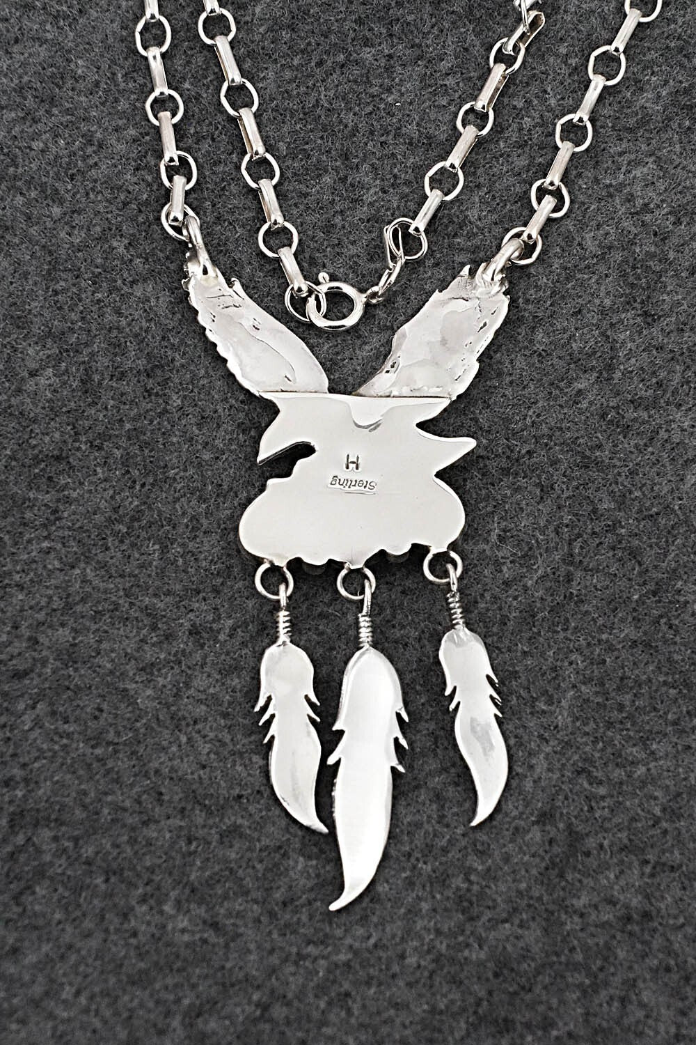 Turquoise & Sterling Silver Necklace - Henry Attakai