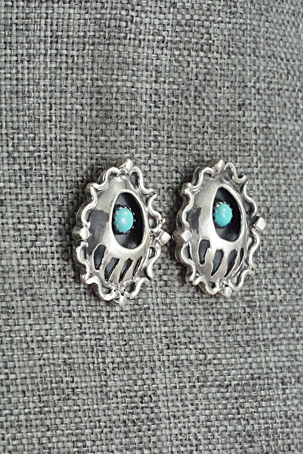 Turquoise & Sterling Silver Earrings - Annie Spencer