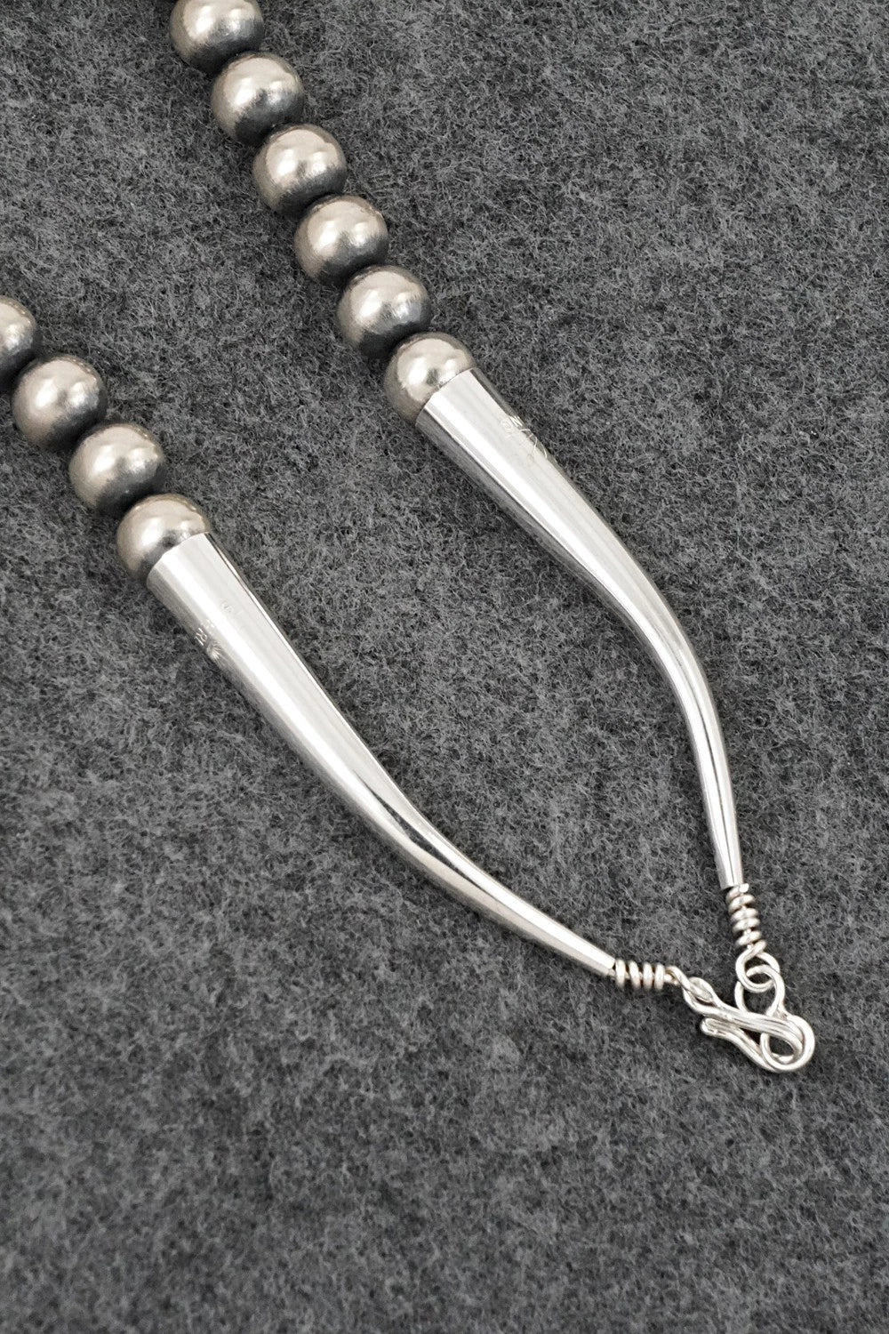 Sterling Silver Squash Blossom Necklace - Terry Charlie