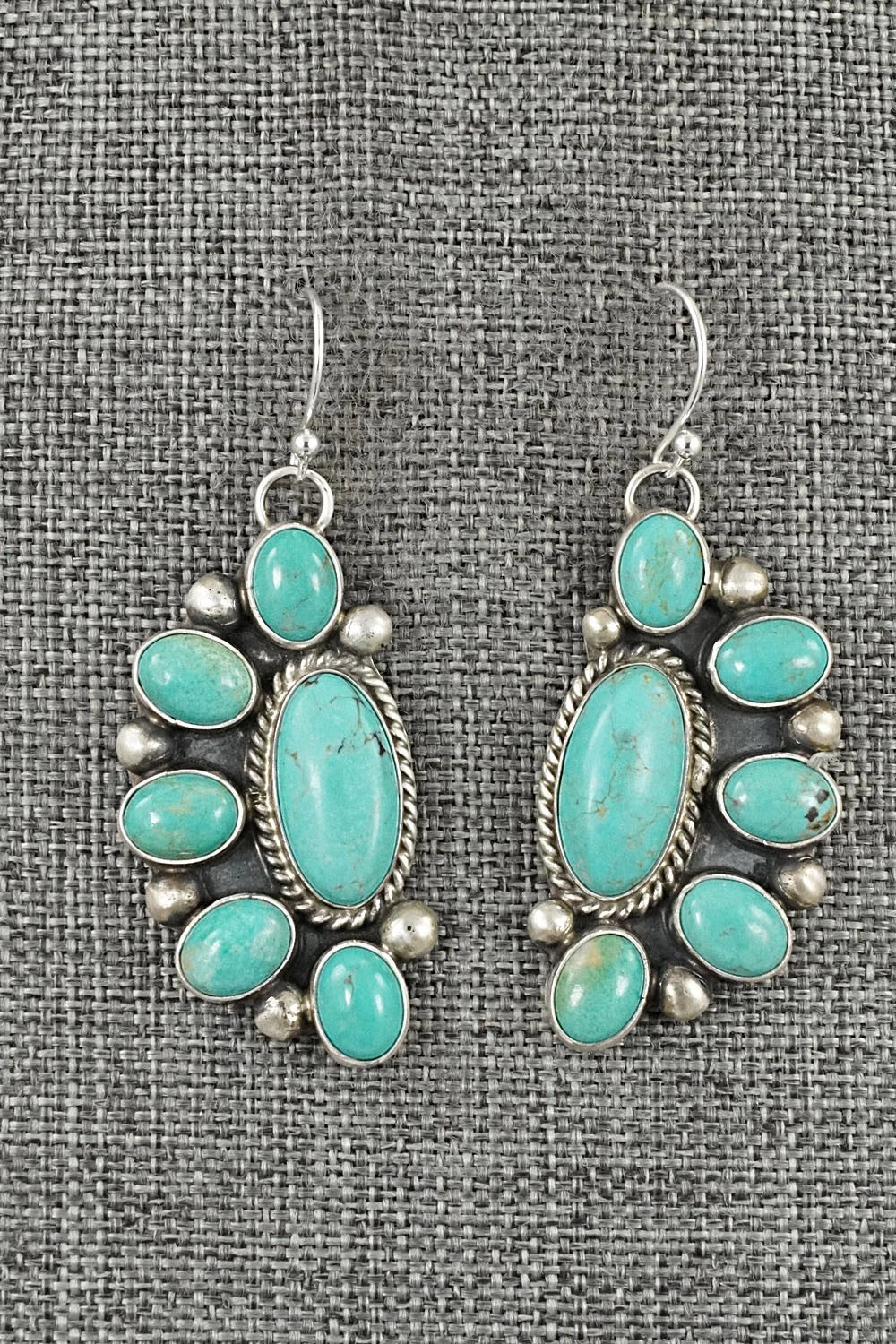 Turquoise & Sterling Silver Earrings - Kathleen Livingston