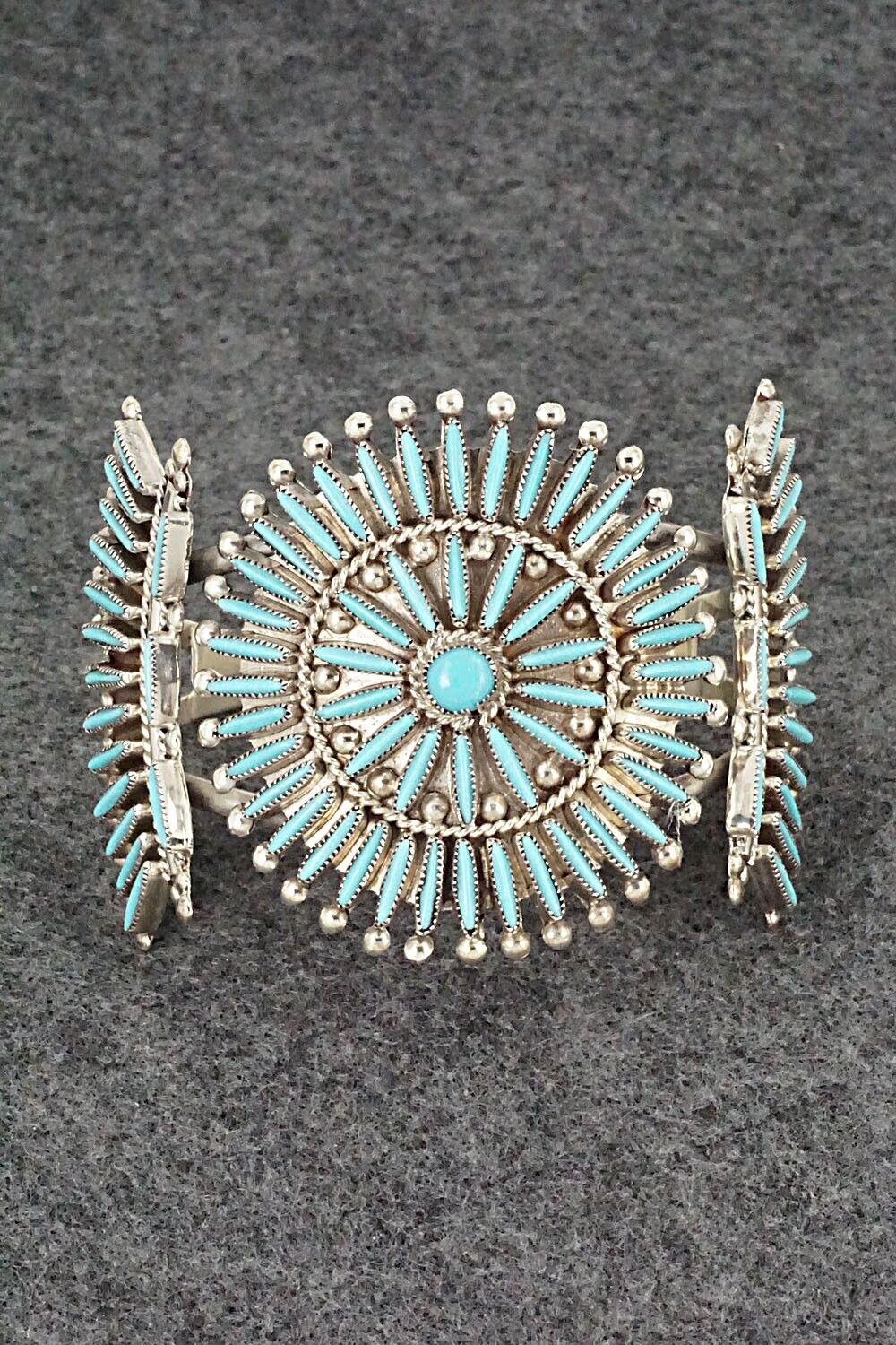 Turquoise Sterling Silver Bracelet Lance Cordelia Waatsa