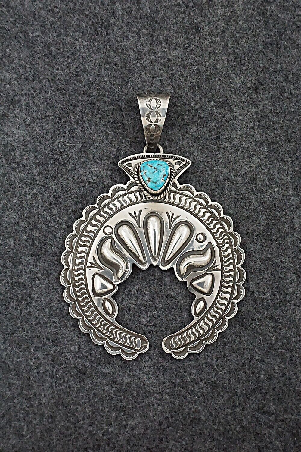Turquoise & Sterling Silver Pendant - Alex Sanchez