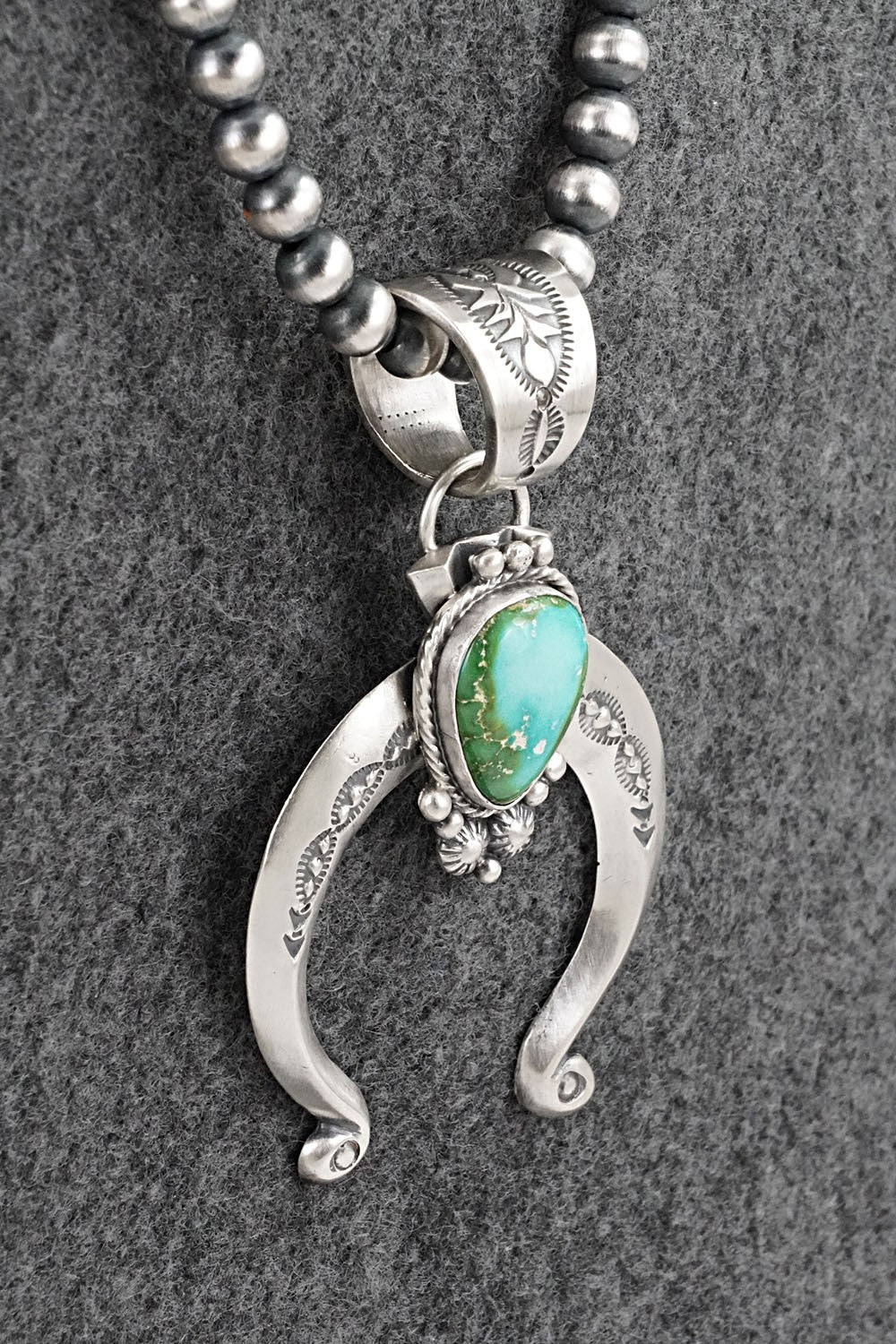 Turquoise & Sterling Silver Necklace - Samuel Yellowhair
