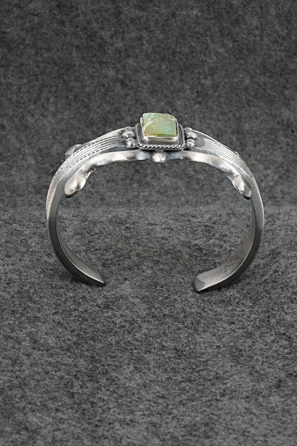 Turquoise & Sterling Silver Bracelet - Harrison Bitsue